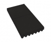 black rubber rooftop paver tile 